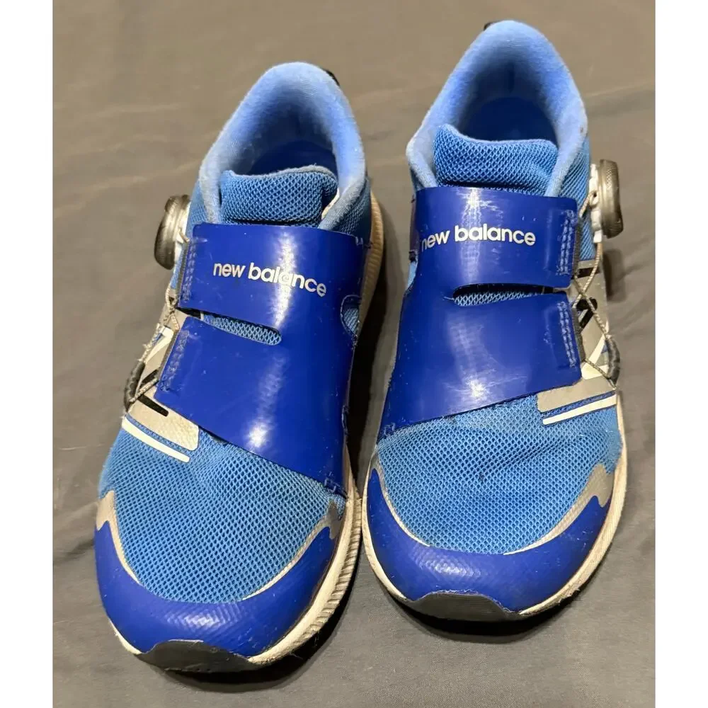 New Balance Unisex Kid DynaSoft Reveal V4 BOA Running Shoe Blue Metallic Size 3 - Picture 3 of 8